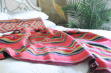 Peruvian Frazada Rug / Blanket - Punch ||  Keeka Collection 