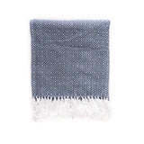 Peruvian Alpaca Blanket - Slate Blue || Keeka Collection