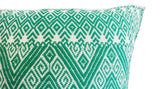 Woven Mexican Pillow - Emerald || Keeka Collection
