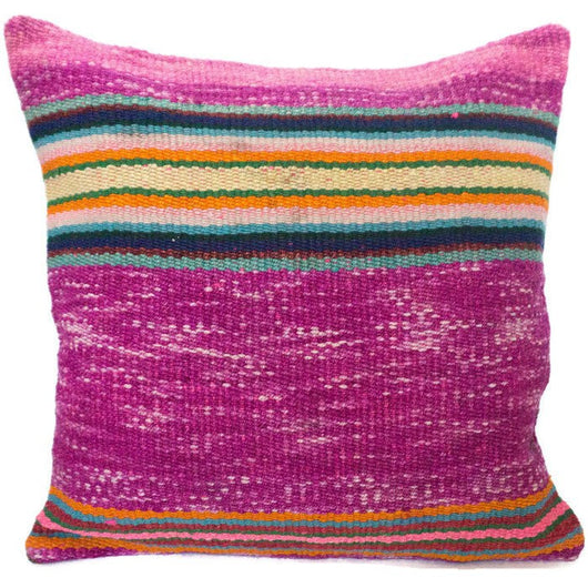 Peruvian Frazada Pillow - Violet //  Keeka Collection 