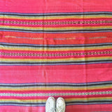 Peruvian Frazada Rug / Blanket - Punch ||  Keeka Collection 