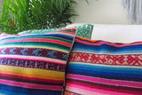 Striped Manta Pillow - El Mar || Keeka Collection