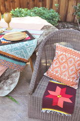 Woven Mexican Pillow - Terracotta || Keeka Collection
