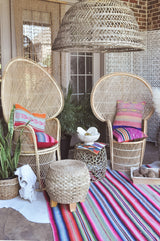 Peruvian Frazada Rug / Blanket - Bold Stripe ||  Keeka Collection 